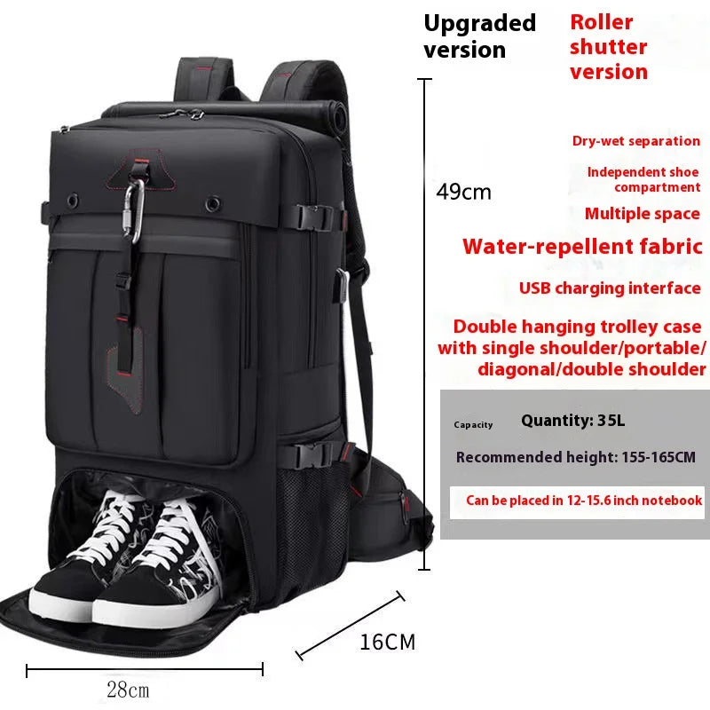 50L 70L Large Capacity Travel Backpack Luggage Sports Training Fitness Independent Shoes Storage Bag Laptop Bags