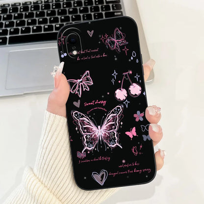 For iPhone X XR XS SE 2020 Case iPhoneX Liquid Soft Silicone Case For iPhone x s XR Back Cover For iphone se 2020 Phone Bumper