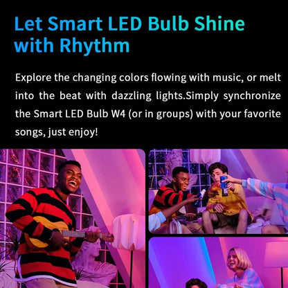 Yeelight Smart LED Bulb W4 Lite E27 BLE+WIFI 800lm 8W 2700-6500K Remote control Smart home Works on Homekit, Google, Alexa