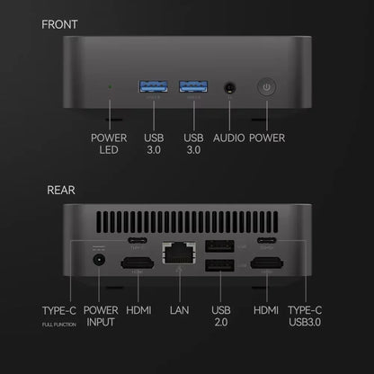 MINI Gaming PC Windows 11 Intel Core I9 10980hk 16GB 32GB RAM 1TB SSD WIFI 6 BT5.2 4K HD Mini Gaming Office Study PC