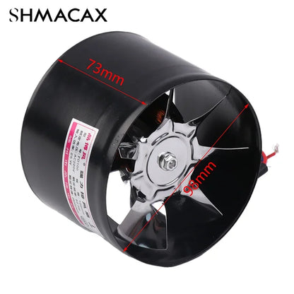 4 Inch Fan Air Ventilator For Home Kitchen Metal Pipe Ventilation Exhaust Fan Mini Extractor Bathroom Toilet Wall Fan Duct Fan