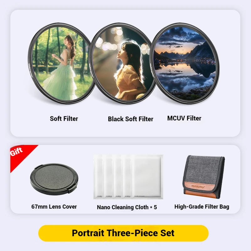 WalkingWay for XiaoMi 15 Ultra Phone Lens Filters 67mm Phone Filter Set 13/14/15 Ultra General ND CPL GND Soft Star Flare Filter