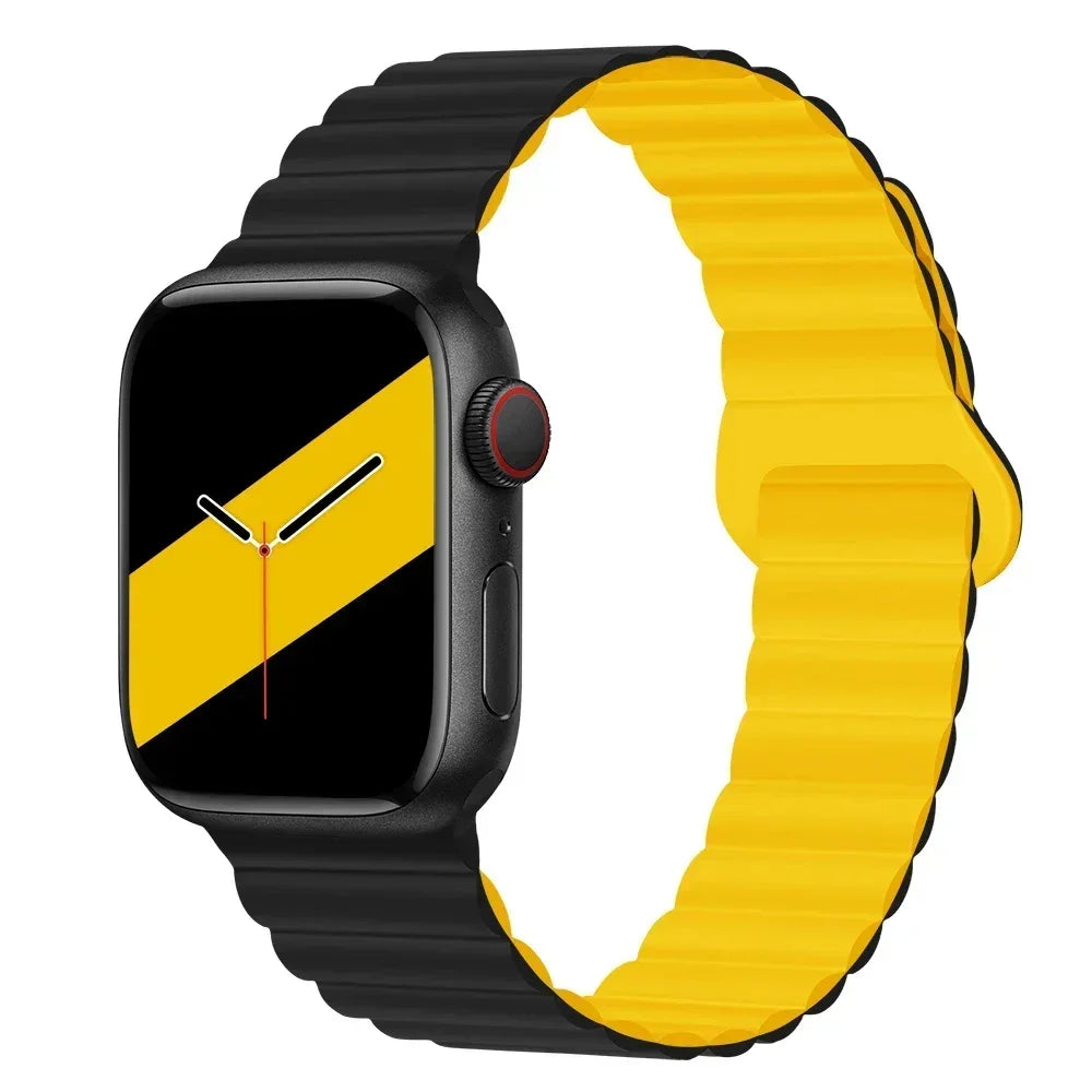 NEW Original Liquid Silicone Magnetic bands for Apple watch band Ultra 2 Series 9 SE iwatch 42mm 44mm 45mm 49mm 38mm 40mm 41mm