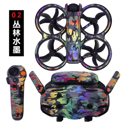 Stickers Skin Set Protective Film for DJI Avata 2 Motion Rocker 3 Goggles 3 Anti-scratch Protective Film Refit Decals Accessory