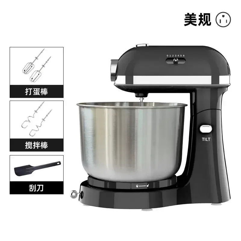 110V/220V Dragon Stand Mixer Small Household Multi-function Dough Kneader Cream Whisker Automatic LAB