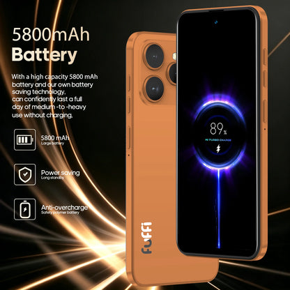 FUFFI M17 Pro Smartphone Android 6G RAM 128GB ROM 6.56 Inch Cellphone 720x1612HD 24+48MP 5800mAh Battery 4G Network Mobile Phone