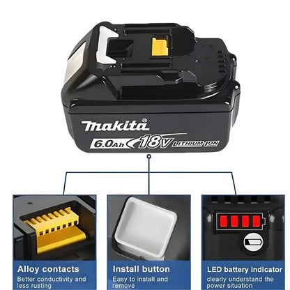 Authentic Makita 18v 6000mAh Battery BL1850 BL1880 BL1860B LXT400 Electric Tool Makita 18v Battery Rechargeable Lithium ion