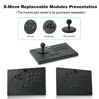 Haute42 X-Move Aluminium Alloy Hitbox Leverless Controller Stickless Fightstick For PC/PS4/PS5 Arcade Game Controller Joystick