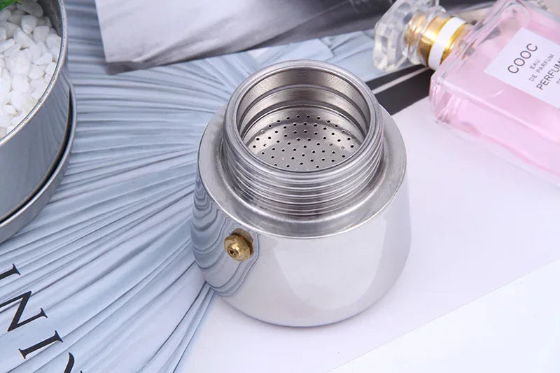 Electric Coffee Pot 1PC Coffee Maker Quick Convenient Electric Oven Coffee Maker Home Office Stainless Steel