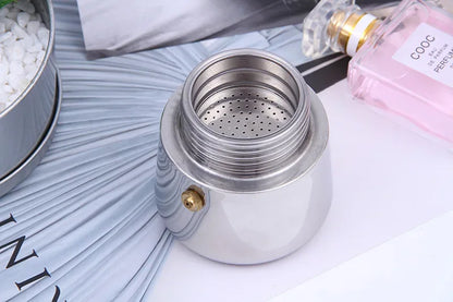 Electric Coffee Pot 1PC Coffee Maker Quick Convenient Electric Oven Coffee Maker Home Office Stainless Steel