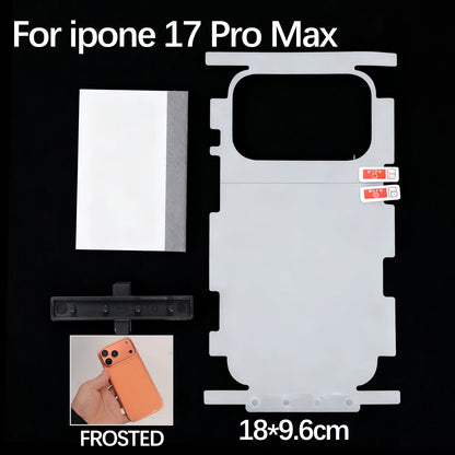 Back Border Full Cover Hydrogel Film For Iphone 17 Pro Max Air Install Tool Soft Matte Rear Screen Protector For Iphone17 17PM