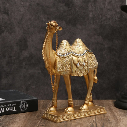 Classic Light Luxury Art Camel Statue: Indoor Decorative Item for Christmas, Halloween, Hanukkah, Thanksgiving, Valentine'S Day
