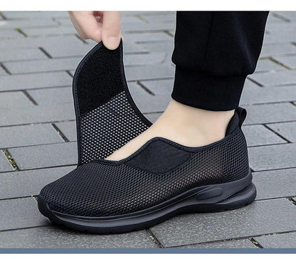 Man Women Orthopedics Wide Feet Swollen Walk Casual Shoes Unisex Thumb  Adjusting Soft Comfortable Diabetic Shoes Black 36-46