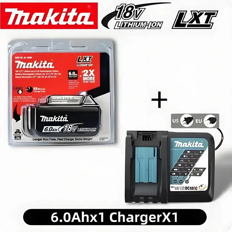 Original Makita 6Ah for Makita 18V Battery BL1830B BL1850B BL1850 BL1840 BL1860 BL1815 Replacement Lithium Battery