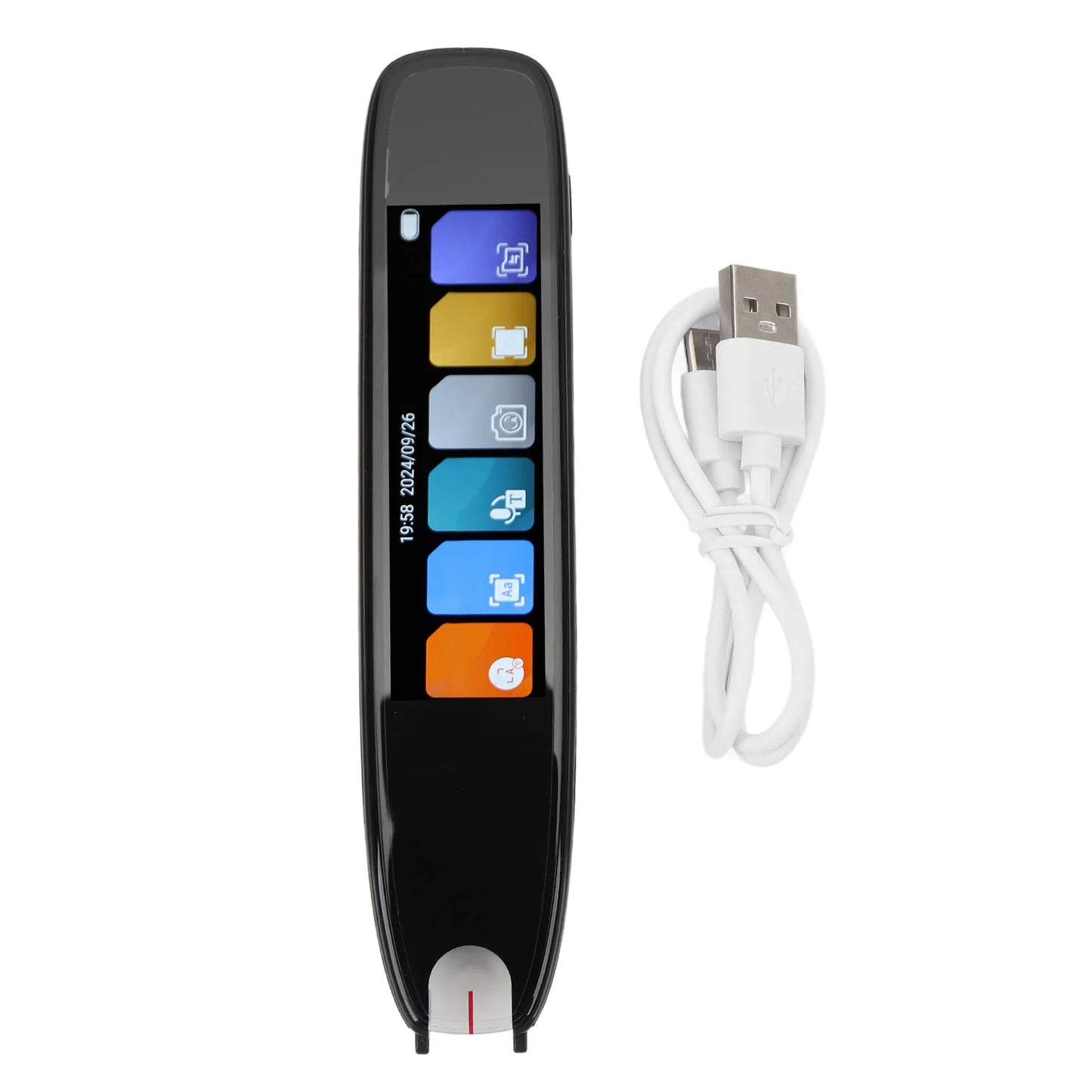 New WiFi Translation Pen 3.7 Inch Touchscreen Voice Translator 142 Languages Online Scanning Reading for Office Travel Study