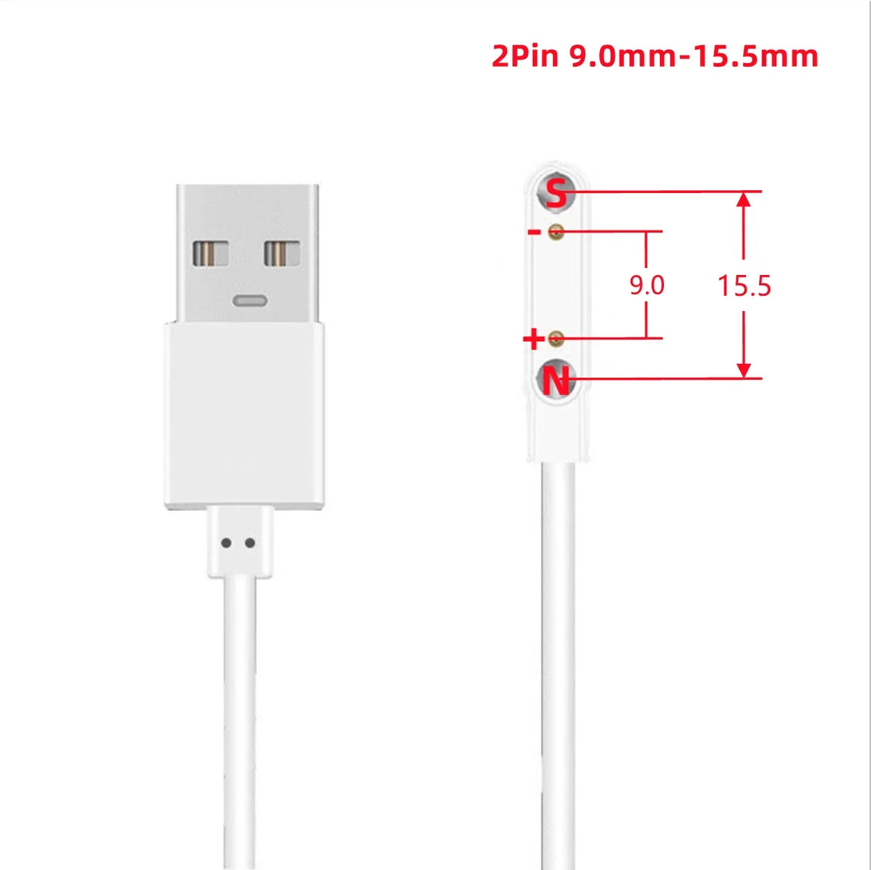 Universal Magnetic Charging Cable USB Dock Charger Power Line For Smart Watch Wristband Earphone Toothbrush Juicer Beauty Device