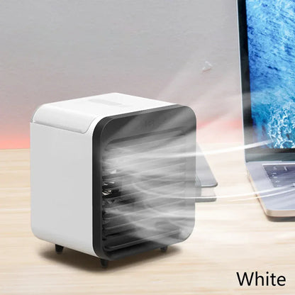 Donirt New Portable USB Chargeable Mini 3 Gear Air Conditioner Cooler Fan Air Conditioner Air Cooling Office Desktop Fan