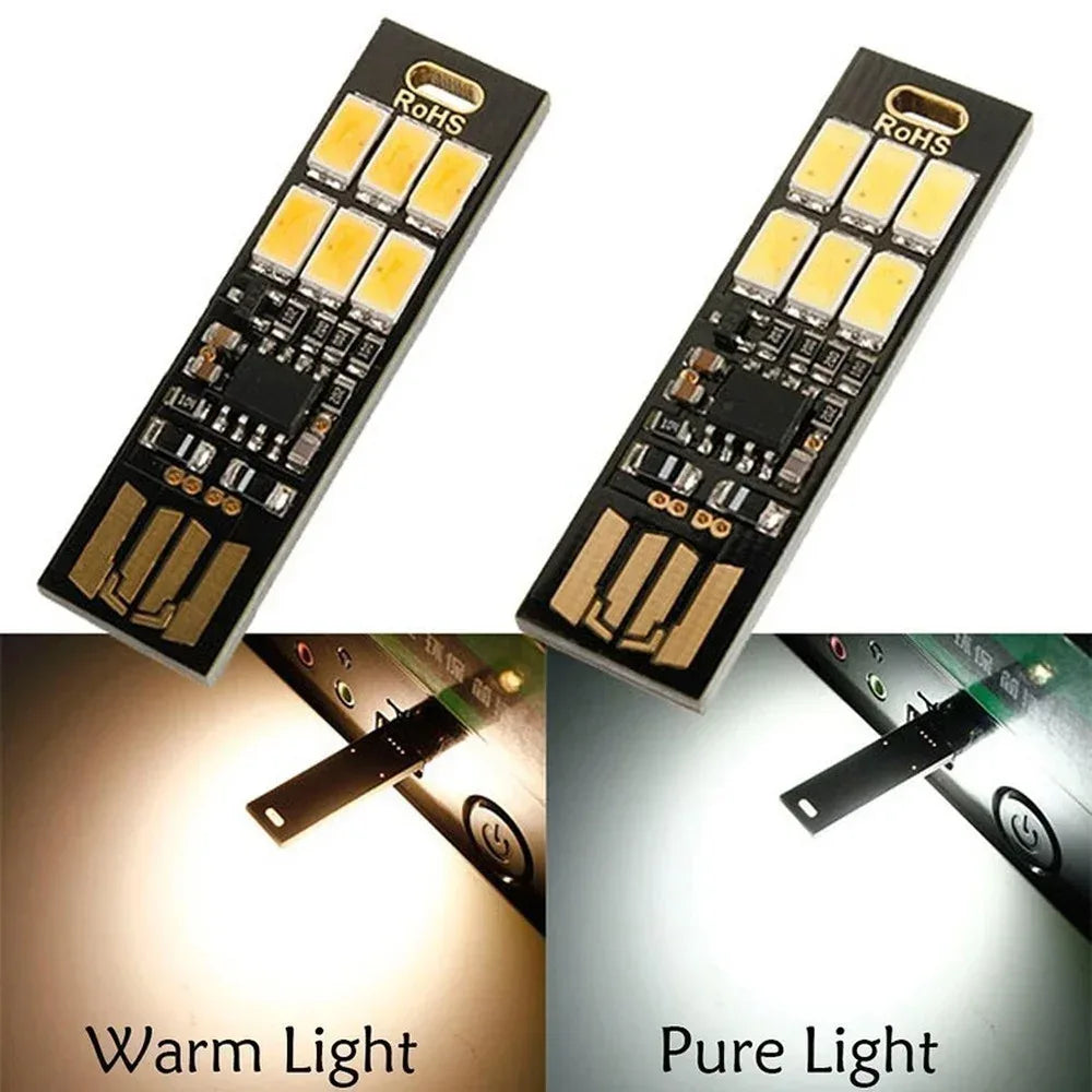 Portable Mini 5730 USB LED Light 5V Touch Sensor Dimmable Night Light for Power Bank Computer Laptop PC Book Reading Table Lamp