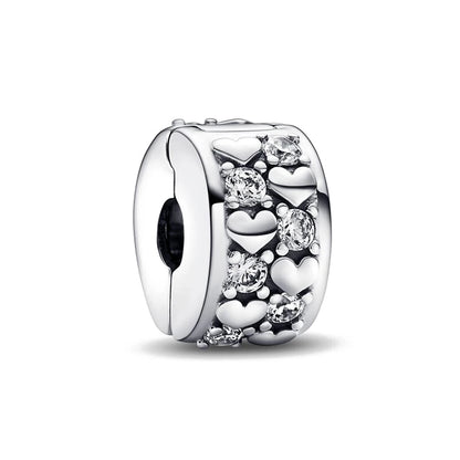 2025 Hot Sale Pink zircon aircraft passport cross Charm Beads Fit 925 Sterling Silver Original women Bracelet DIY Jewelry Gift
