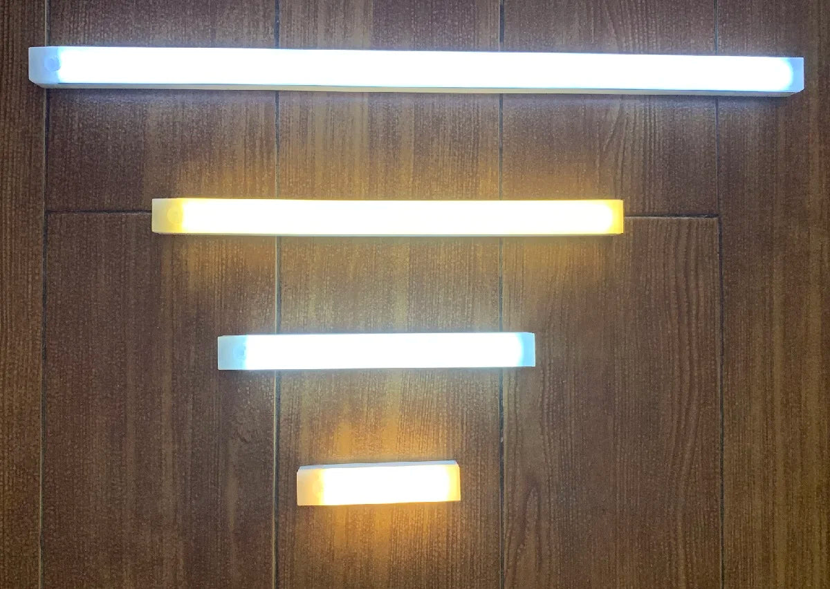 AITHEA USB Rechargeable PIR Motion Sensor LED Bar Lights Dimmable Detector Night Light Portable Induction Cabinet Lamp for Room