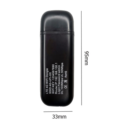 4G LTE Wireless USB Dongle Mobile Broadband 150Mbps Modem Stick Sim Card Router Network Card USB Modem Stick for Home Office