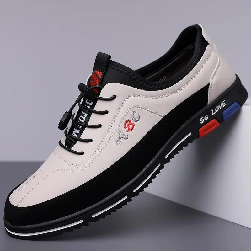 Extra Large Men's Shoes Casual Soft Bottom Leather Spring Autumn New Style 46 47 48 Trendy Shoes Comfortable Rubber Sole