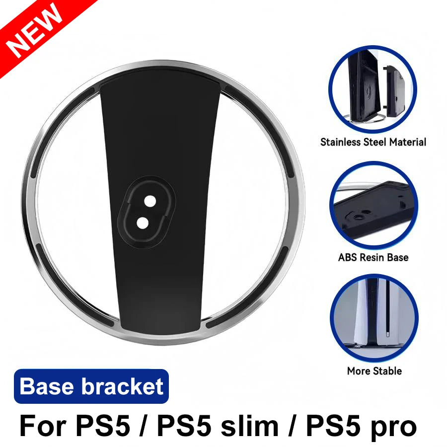 New Metal Stand Console Stand With Screws for PS5 Slim/PS5 PRO Vertical Storage Stand Gaming Accessories