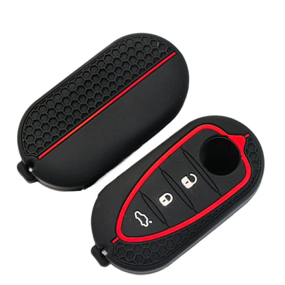 Silicone Key Cover Holder For Alfa Romeo Giulietta Myth Junior 4C Romeo Mito Myth 159 GTO GTA Car Remote Control Car Accessories