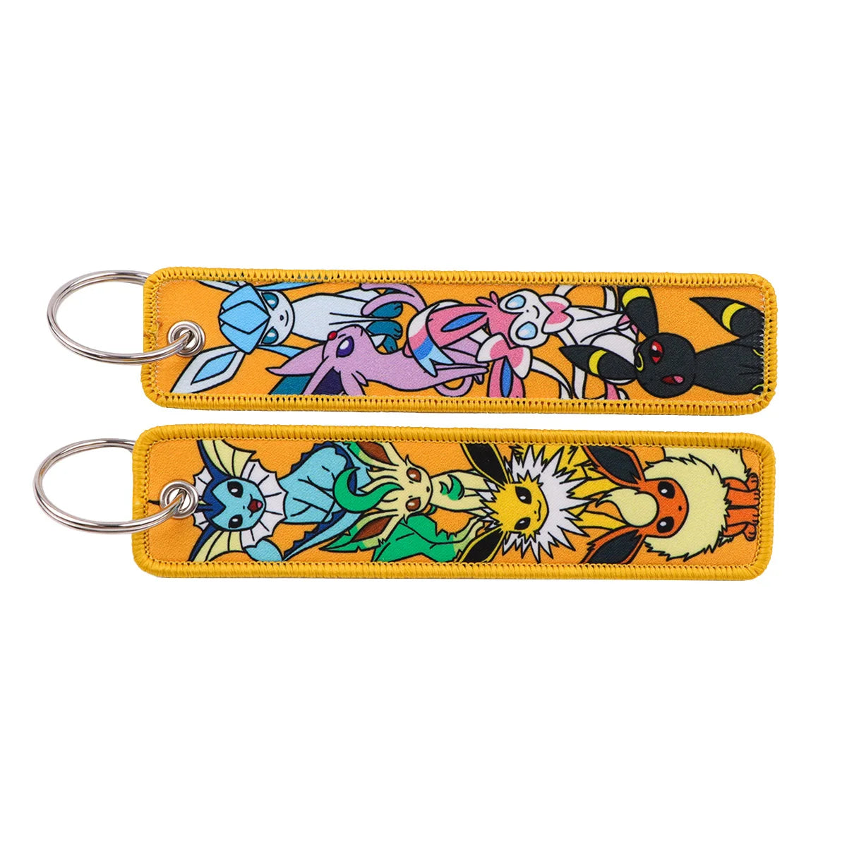 Kawaii Japanese Elf Anime Embroidery Key Fobs Key Tag Motorcycles Cars Backpack Chaveiro Keychain Fashion Keyring Friends Gifts
