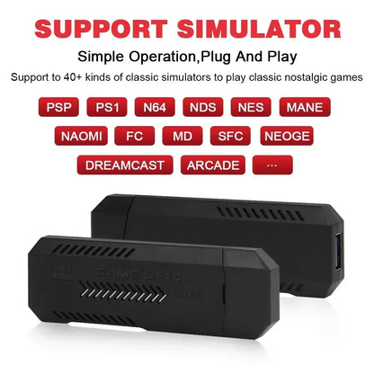 X2 Ultra Pro Retro Game Stick 64GB/128GB Portable Game Console with 4K Video Wireless Controller Supports FC & GBC Game Formats