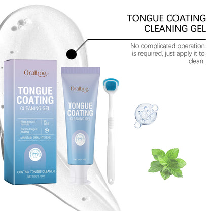 Tongue Cleaning Gel Removes Tongue Coating Inhibits Oral Bacteria Improve Bad Breath Fresh Breath Care Tongue Cleaning Gel Set