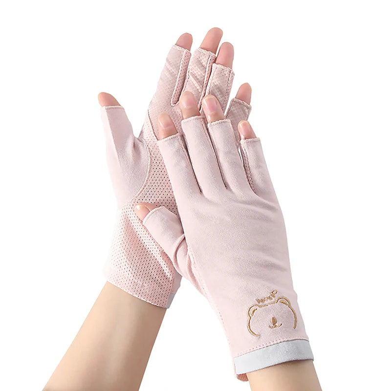 1 Pair Anti UV Nail Gloves UV Gel Shield Glove Fingerless Manicure Nail Art Tools LED Lamp Nails Dryer Radiation Hand nail tools