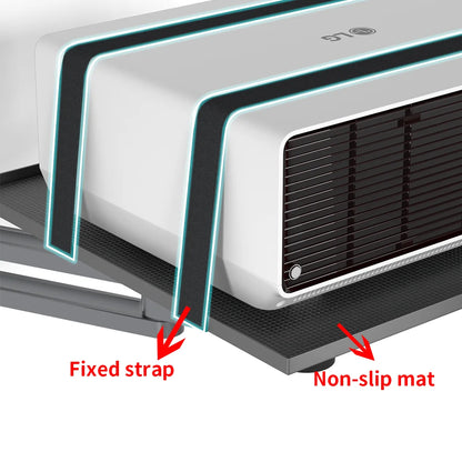 Projector Wall Mount Bracket Multi-angle Adjustable Foldable 360 Degrees Rotation Wall Support Aluminum Alloy Projector Stand