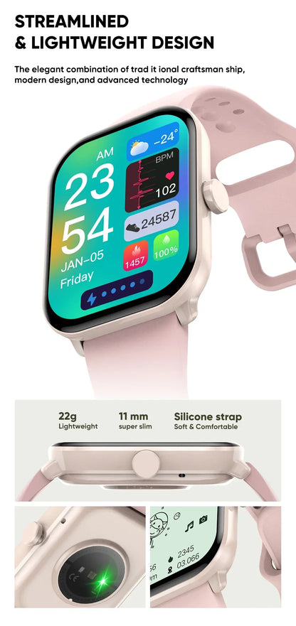 Global Upgrade Version Watch 5 HD AMOLED Display Screen Heart Rate Bluetooth Call GPS Track Waterproof Sports Men Smart Watch