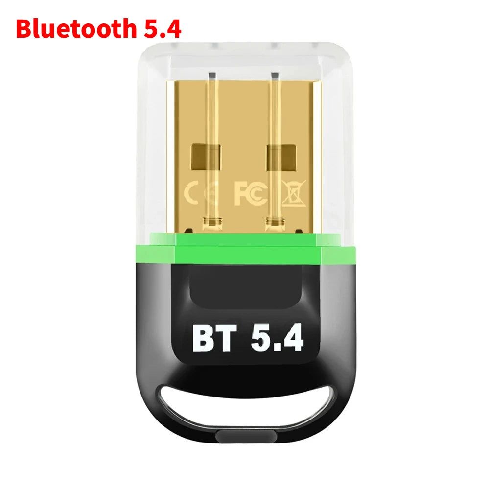 USB Bluetooth 5.4 Adapter Transmitter Receiver Bluetooth Audio Bluetooth Dongle Wireless USB Adapter for Computer PC Laptop