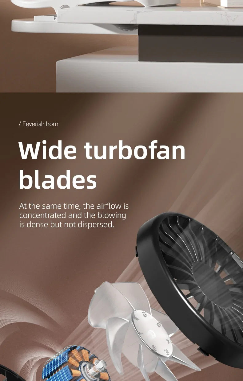 Refrigerating Clip Spray Fan USB Rechargeable Office Dormitory Outdoor Multi-Functional Desktop Clip Fan Moisturizing