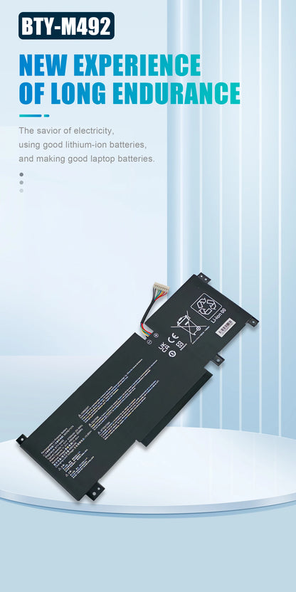 BTY-M492(white)  For Msi Bravo C7VF Stealth A13VF-021UK Sword 15 A13V A11UE A11UG Cyborg 15 A12VF CrosshAir 17 A11UCK A11UDK