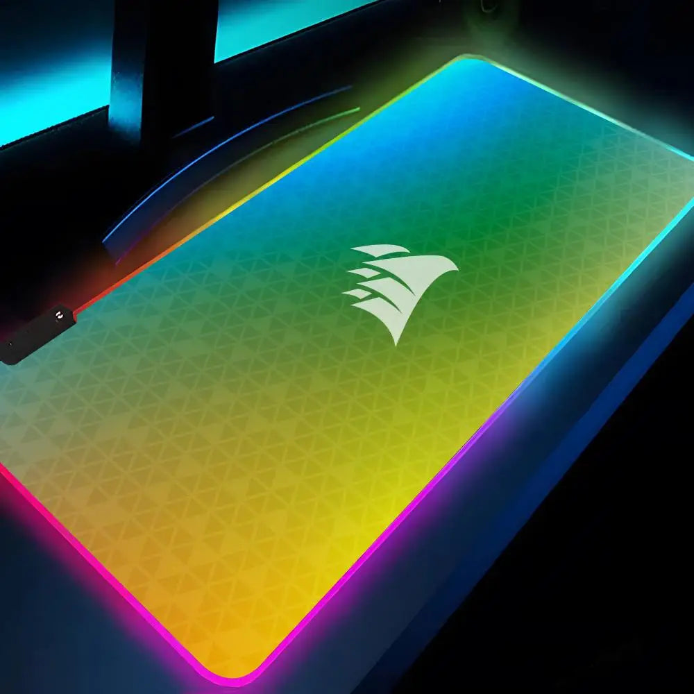 CORSAIR Mouse Pad Rgb Xxl Laptop Mat Gaming Mousepad Backlit Keyboard Gamer Girl Table Pads Desk