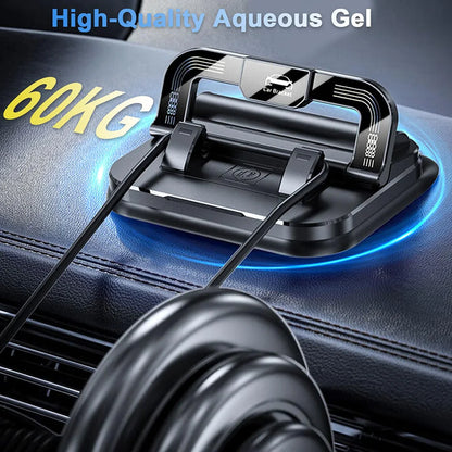 Universal Dashboard Car Phone Holder Upgraded Silicone Phone Mount for Car Dash Anti-Slip Pad Mat Phone Holder with Number Plate