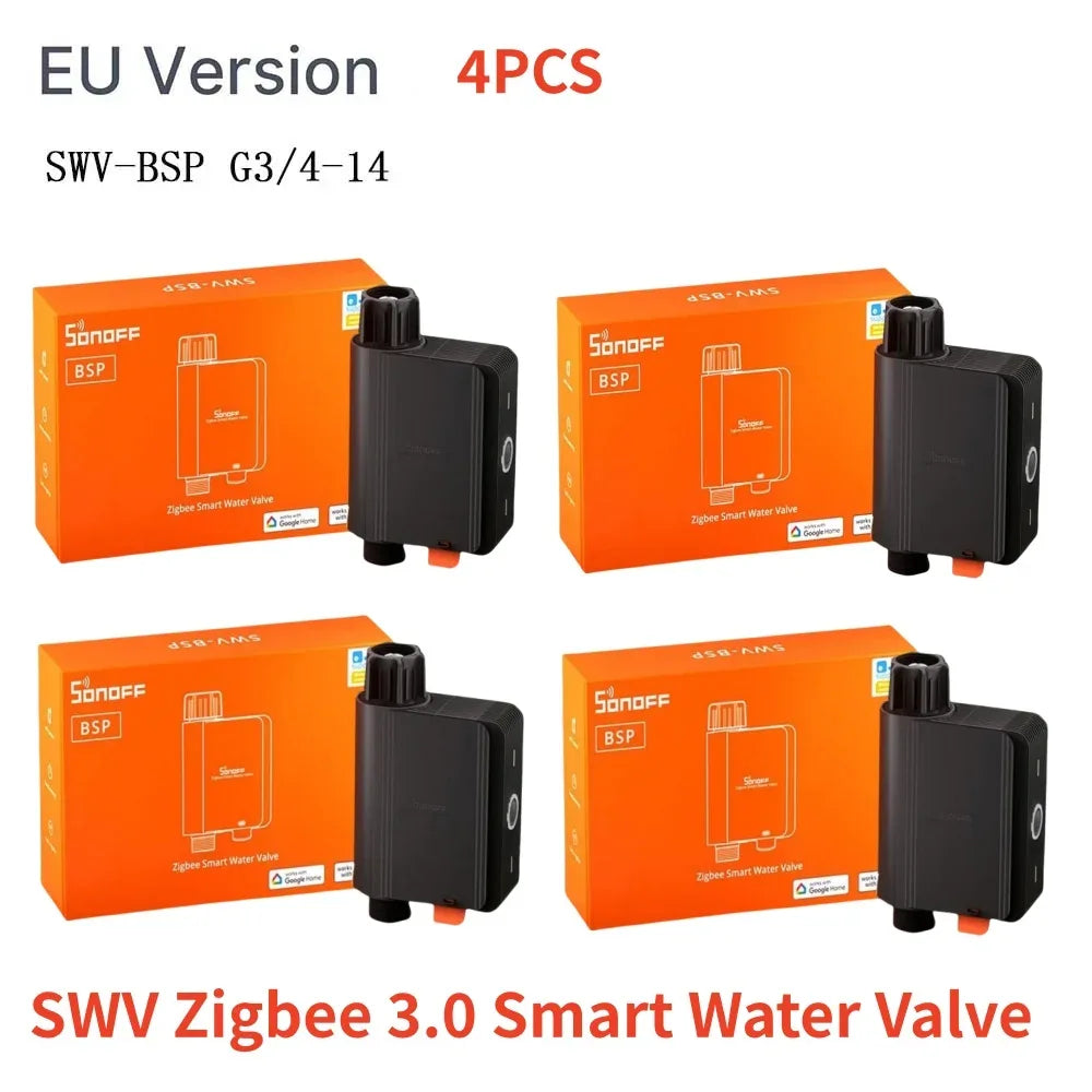 SONOFF SWV SONOFF Water Valve SWV-BSP Faucet Smart Irrigation Controller Systerm Timer App Voice Control Via Alexa Google