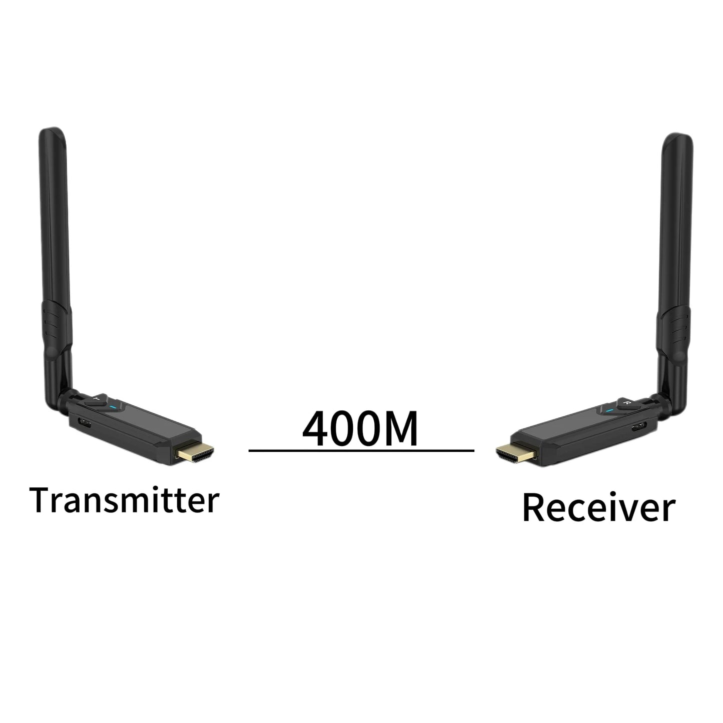 400M 1080P 5G Wireless HDMI Audio and Video Transmitter Receiver Extender for  Camera Laptop PC PS3/PS4 To TV Monitor Projector