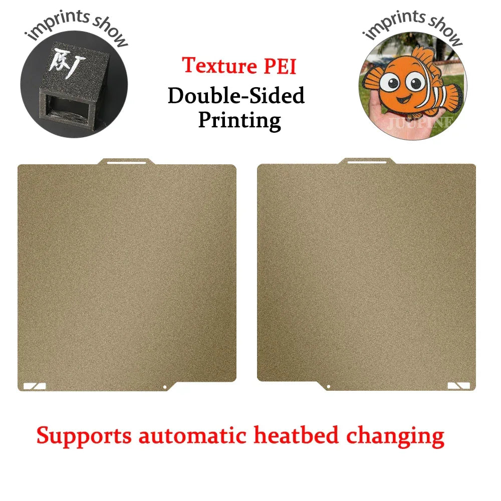 JUUPINE For Bambulab Build Plate 257x257 Spring Steel Sheet Pei Peo  Pey Sheet P2S A1 X1C P1S build plate 3d Printer Bamboo Lab