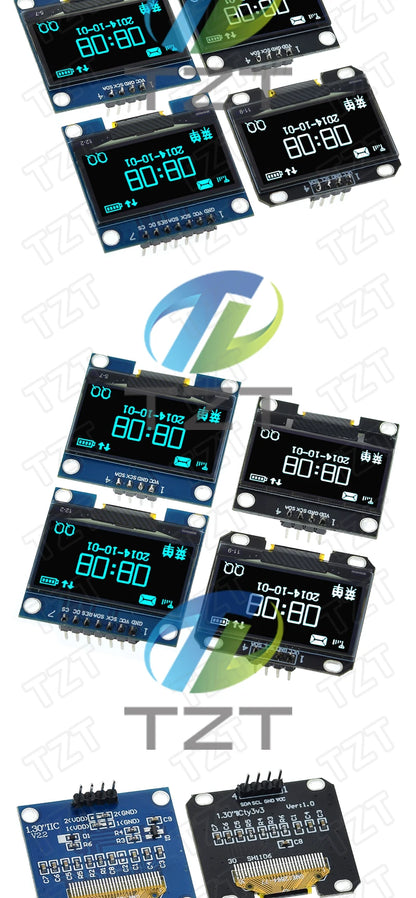 1.3 inch OLED module SPI/IIC I2C Communicate white/blue color 128X64 1.3 inch OLED LCD LED Display Module 1.3" OLED Module