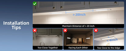 1 Rechargeable Magnetic LED Motion Sensor Light with Adjustable Brightness Temperature, Wireless Under Cabinet & Closet Lighting