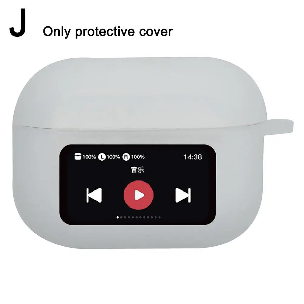 For A9 Pro Headset Case Earphone Case For Airpods Protective Cover Anti-Fall Shockproof Dustproof Transparent Silicone Case