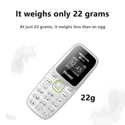 Button Mini Mobile Phone Bluetooth Earphone Dual SIM Cards Low Radiation Pocket Telephone Recording Alarm Backup Phone for Sport