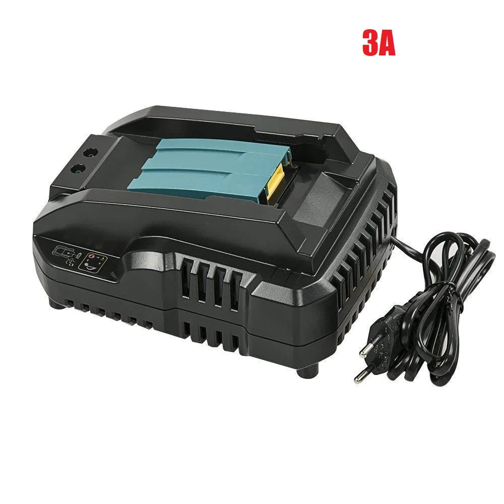 DC18RCT Li-ion 3A Battery Charger for Makita BL1830 Bl1430 Compatible with DC18RC DC18RA Power Tool Universal Charging Current