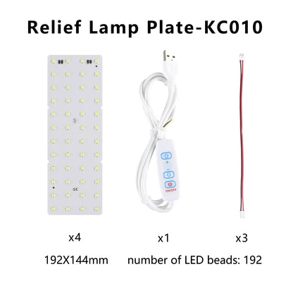 KC009 KC010 LED Lithophane CMYK PLA Filament 3D Printer Filament for 3d Lithophane photo frame Back Light Plate for bambu