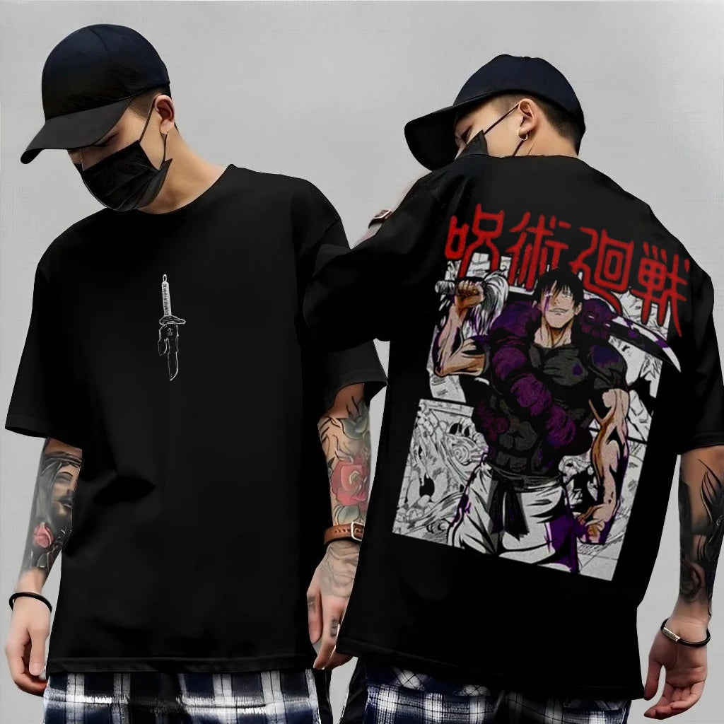 Anime Gojo Satoru Jujutsu Kaisen Printed T-shirt Men's and Women's T-shirt Men's Top Sports T-shirt Men's T-shirt Summer Tee New