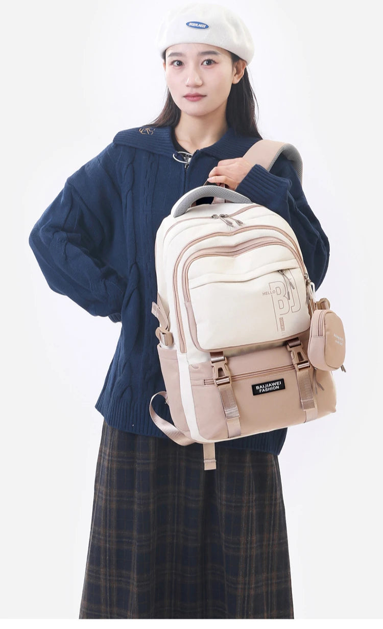 Teen Girls Backpacks for School 8-12 Years Students Casual Fashion Travel Backpacks Portability College Backpack for Women Bag